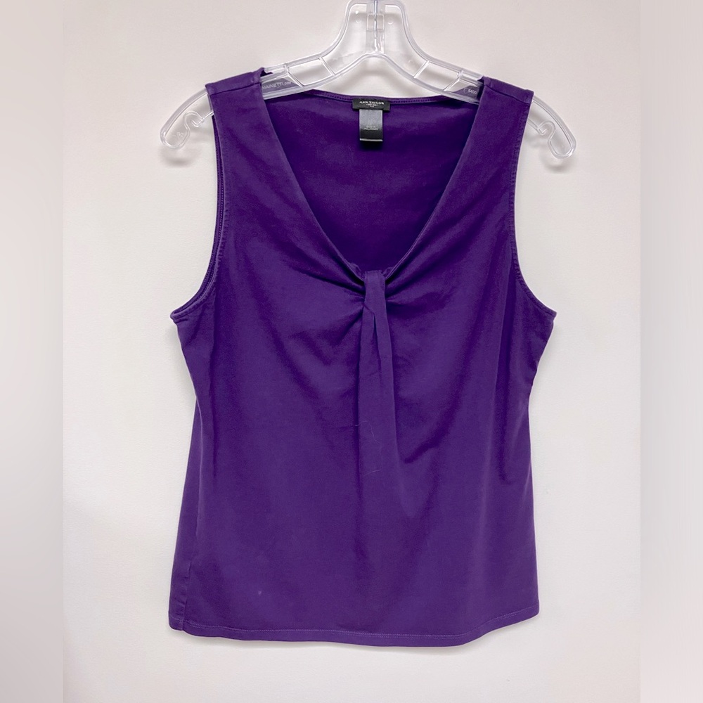 Anne Taylor top, purple, L